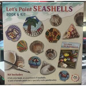 Let’s Paint Seashells Book & Kit – New & Unopened Craft Set
